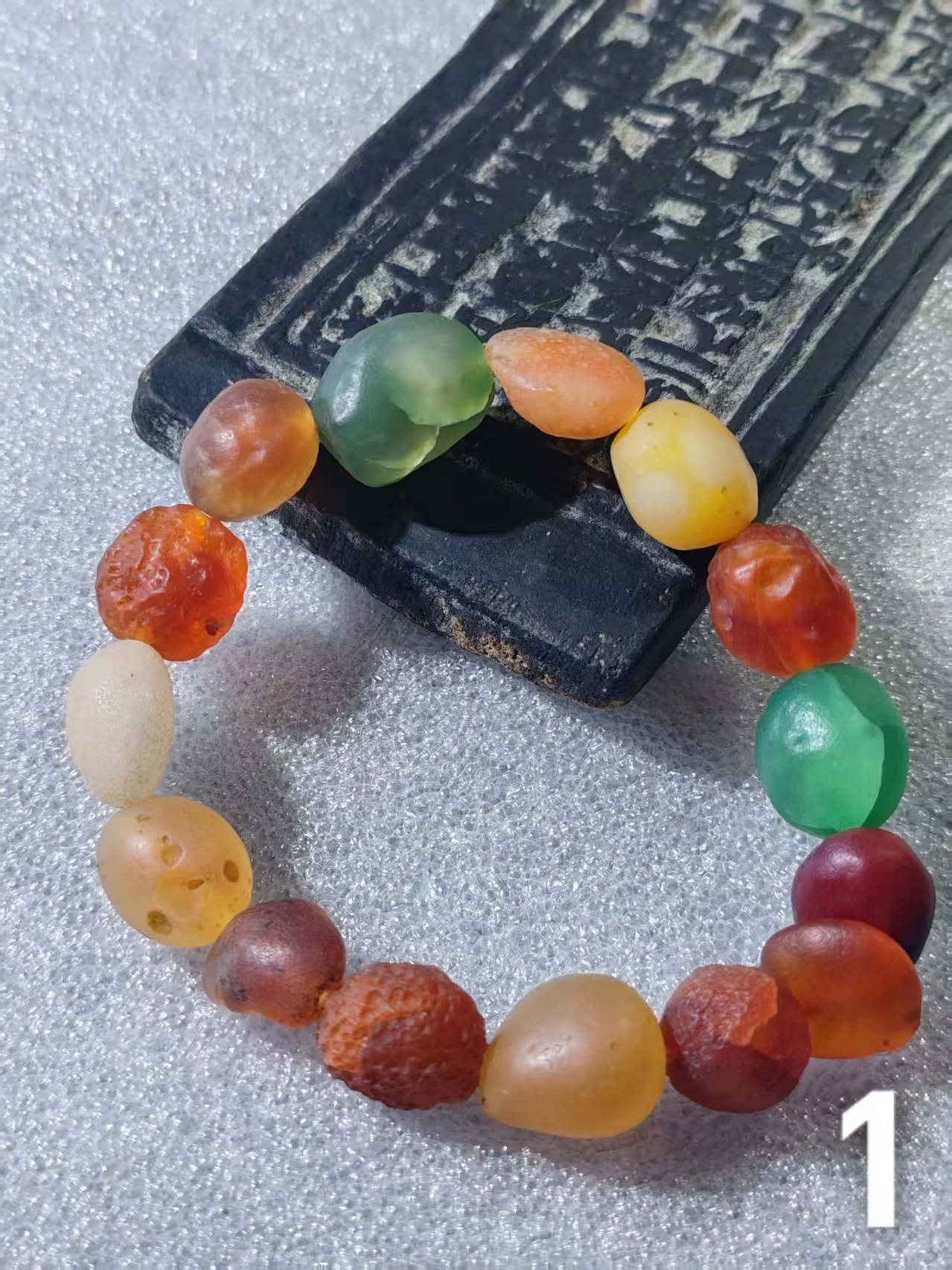 

1bag/lot Jewelry Medium-sized Candy colored Multicolored Gobi Agate Bracelet Suitable Ladies Boys Ideal Birthday Gift