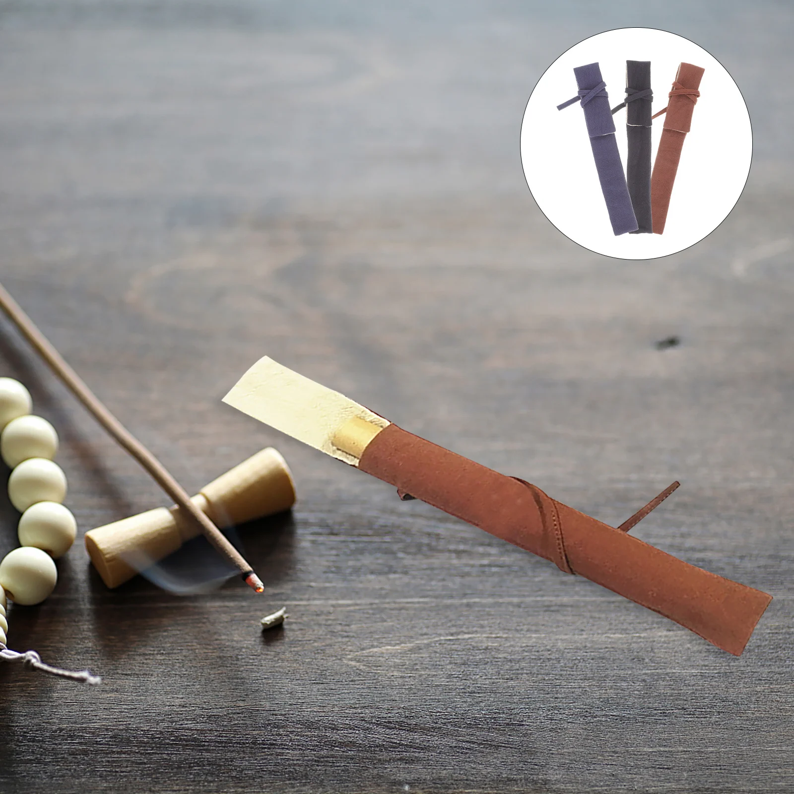 

3pcs Incense Tube Bag Linen Cotton Portable Storage Pouch For Incense Sticks Home Aromatherapy Organizing Transparent Container