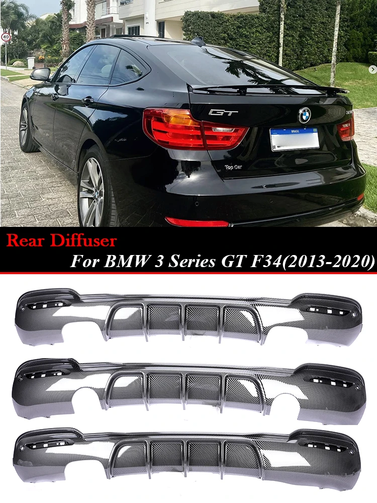 

Carbon Fiber M Tech Front Bumper Lip MP Front Skrit Splitter Spoiler Diffuser Bodykit Cover For BMW 3 Series GT F34 2013-2020