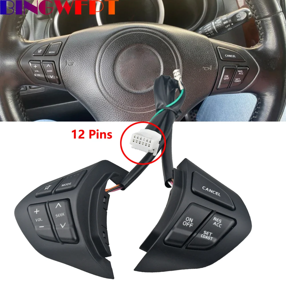 

Auto Multifunction Steering Wheel Button For Suzuki Grand Vitara 2007-2013 Music Multimedia Volume Adjust Cruise Control Switch