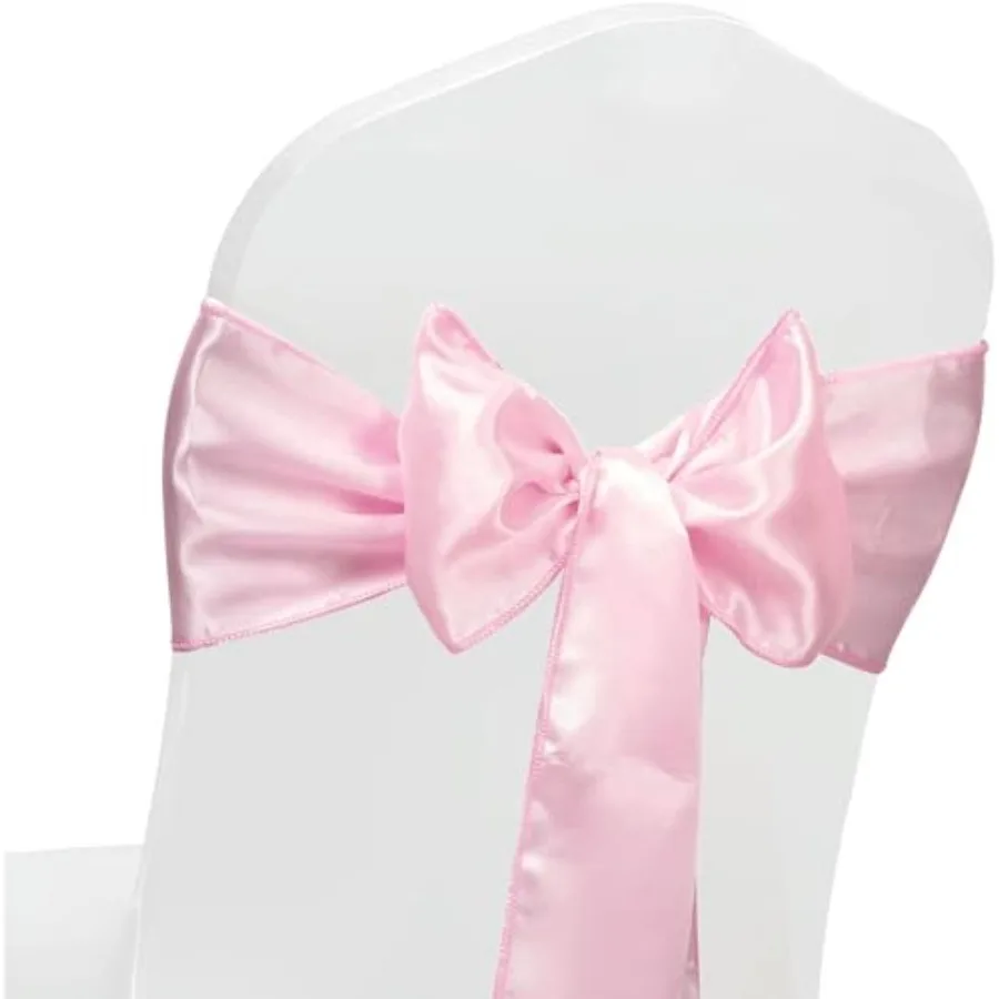 

Набор атласных лент/бантов для стульев для свадеб, мероприятий, декораций, вечеринок, выпускных вечеров