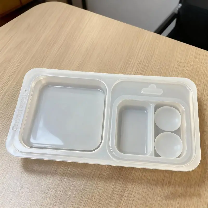 

A0KD Three Cavity Silicone Jewelry Tool Mould For Craft Projects Decorative Small Box Creation