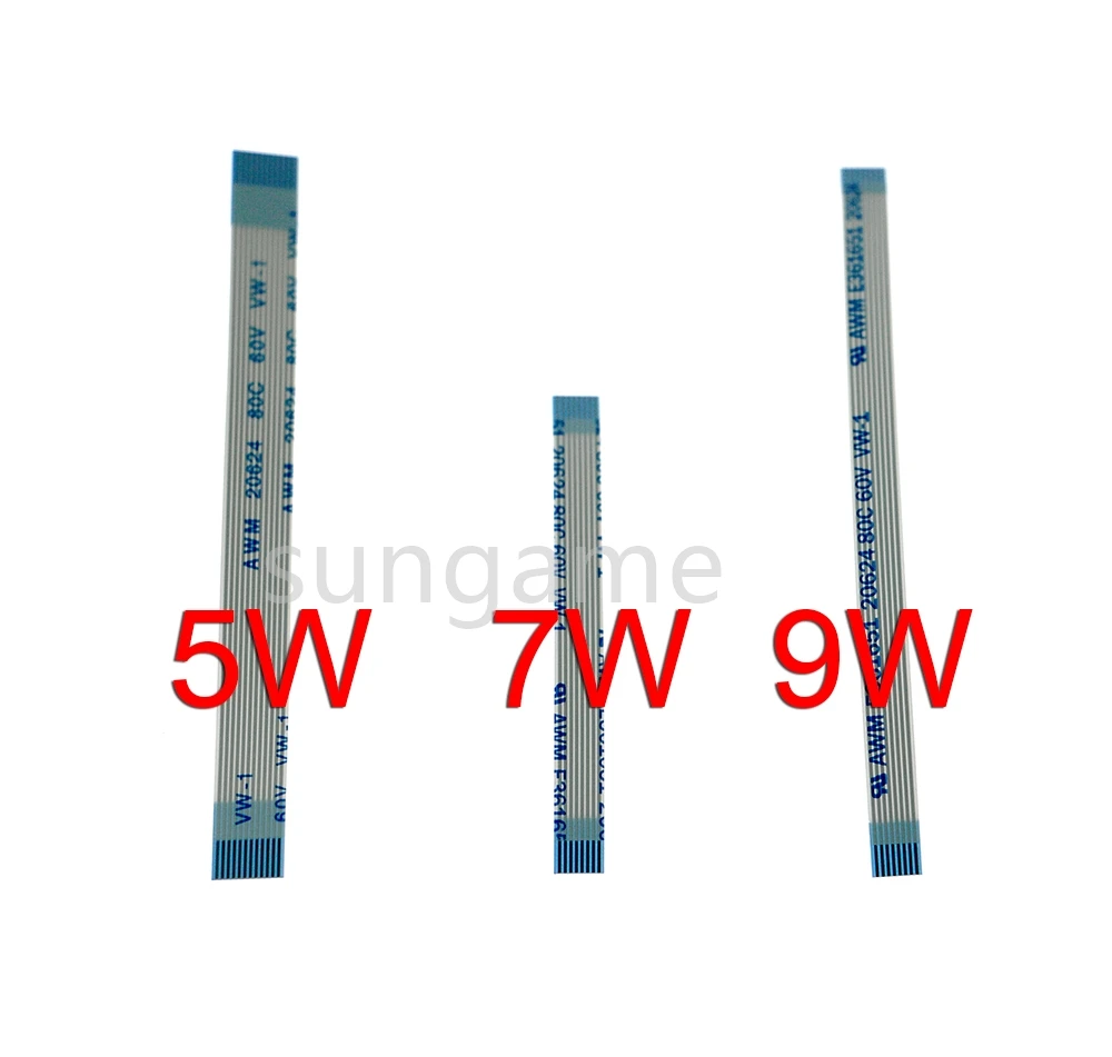 200pcs Replacement Power On/Off Switch Flat Reset Ribbon Cable For PS2 5W 7W 9W Repair Part