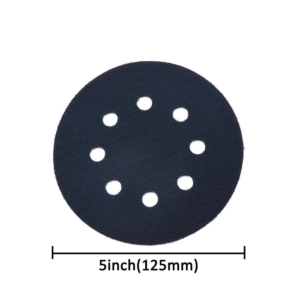 2PCS 5 Inch 8 Holes Surface Hook and Loop Interface Pad Protection Disc Power Tool Accessories for Sander Polishing and Grinding