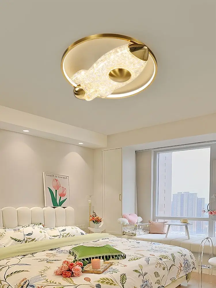 Modern Ceiling Light Master Bedroom Designer's Resin Creative Cartoon Room Ceiling Light New Simple