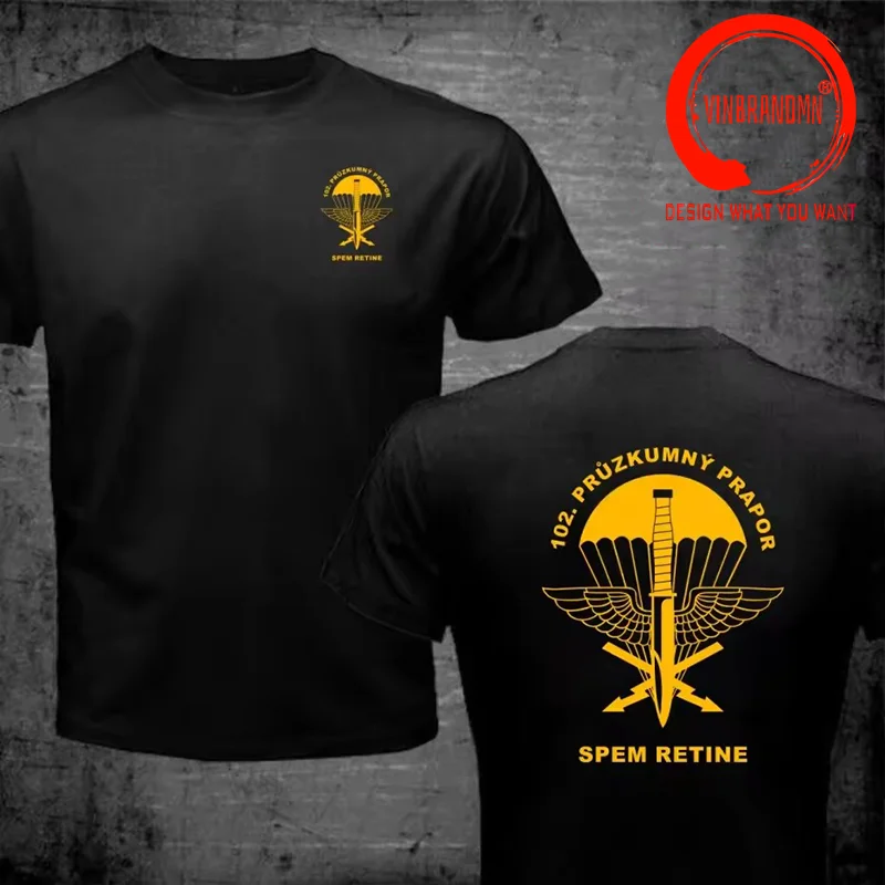 Funny Design 102nd Recon Battalion Czech Army Special Forces Paratroopers Shirt Men Fashion Trendy Casual Clothing Stylish Tees