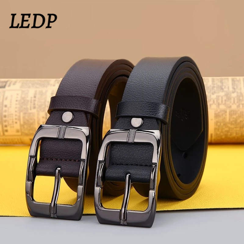

Vintage Men's Belt 3.2cm Wide Luxury Genuine Leather Waist Belt for Men Fashion Needle Buckle Jeans Belt 2026 New