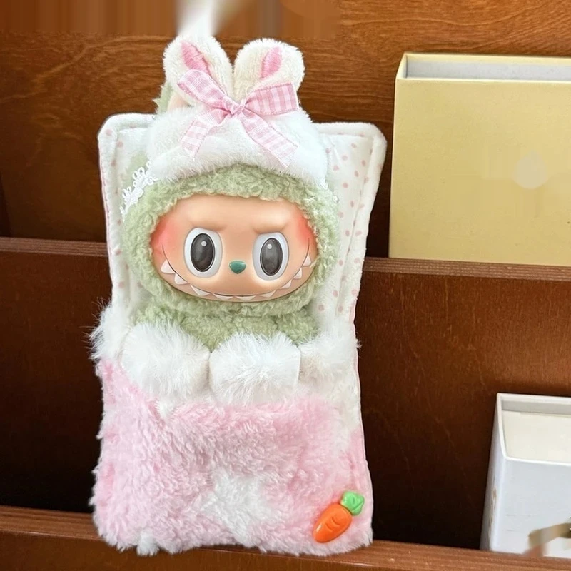 เหมาะสําหรับ Labubu 15-17 ซม.First Second Third Generation Universal ผ้าน่ารักชุดนอนตุ๊กตาเสื้อผ้าถุงนอน