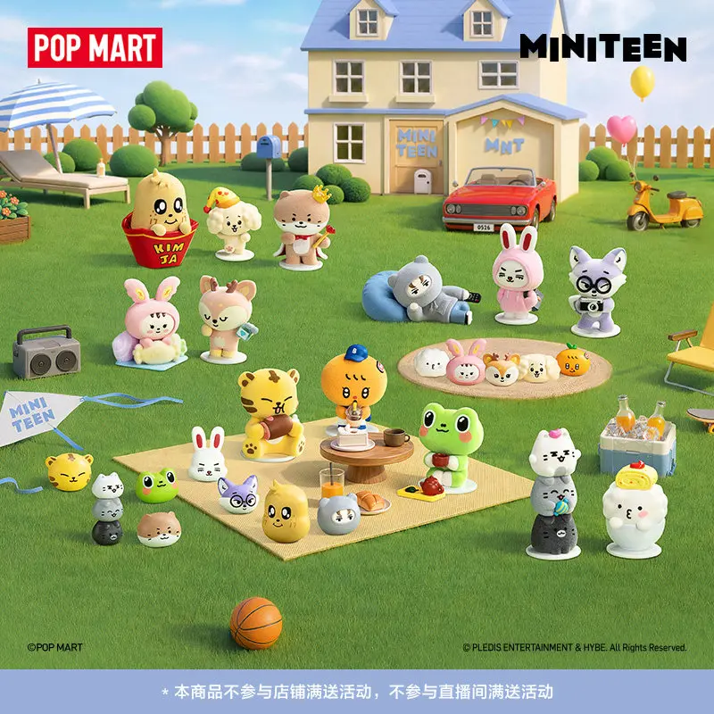 In Stock Popmart Miniteen Healing Moments Series Figure Collection Model Deak Decoration Toy