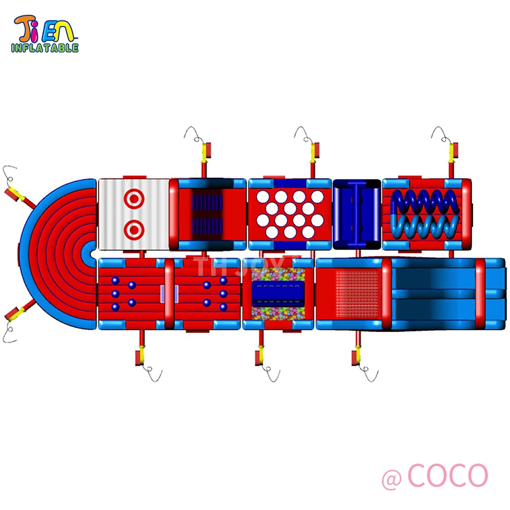 Corrediça inflável comercial do leão-de-chácara para o jogo do esporte, trabalho competitivo da equipe, chácara, corrediça, 28x10m