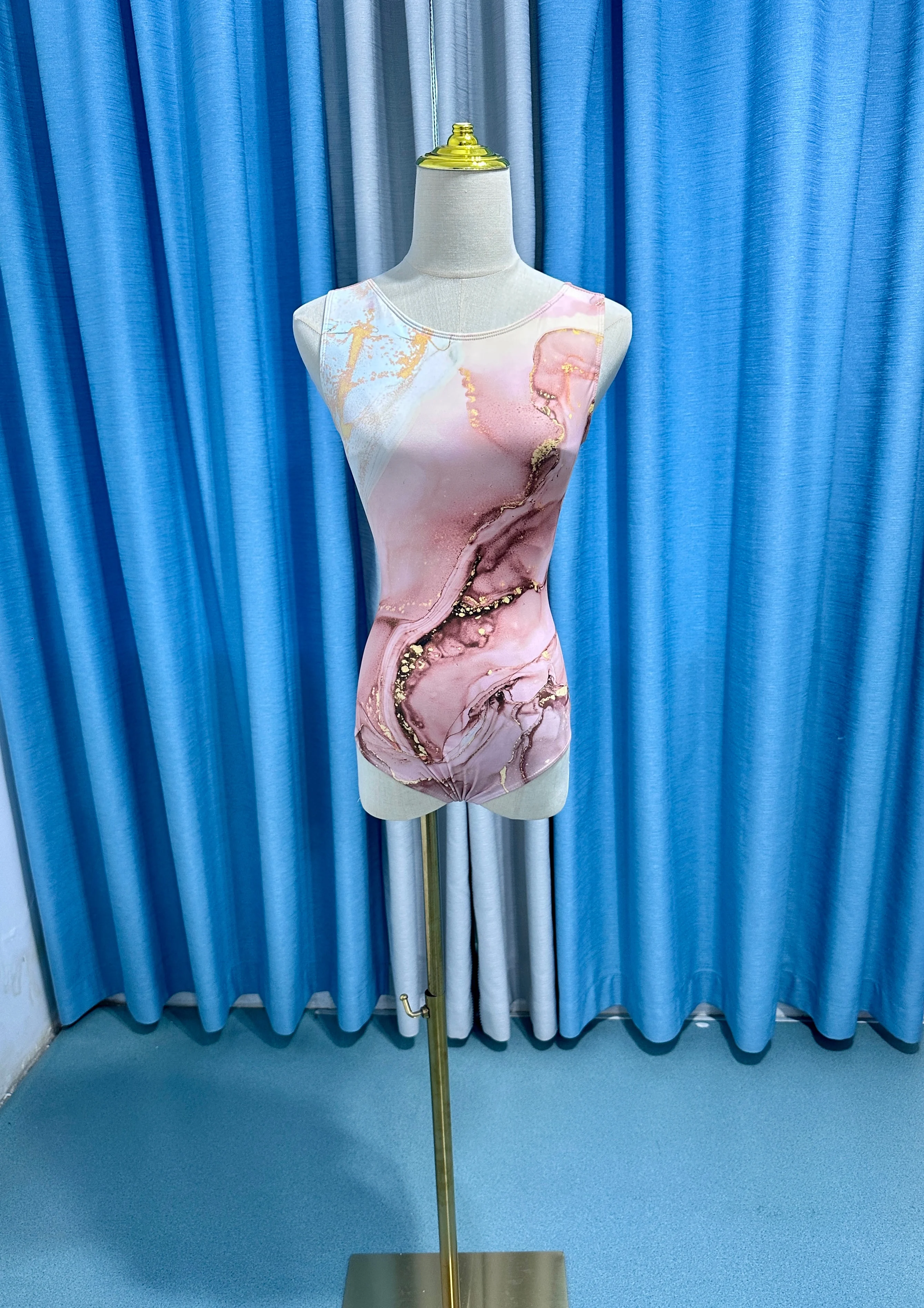 Ballett Tanz Trikot Erwachsene tägliche Praxis Tanz kleidung Frauen Advanced Printing Ballett Trikot elegante Yoga Overall – Detail 15