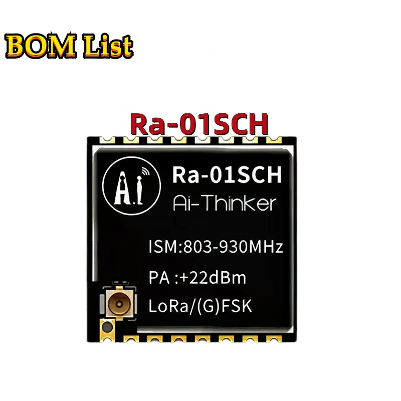 Original Ra-01SCH 868 915MHz LLCC68 LoRa wireless RF module without IPEX antenna for EU India North America UK Korea Japan