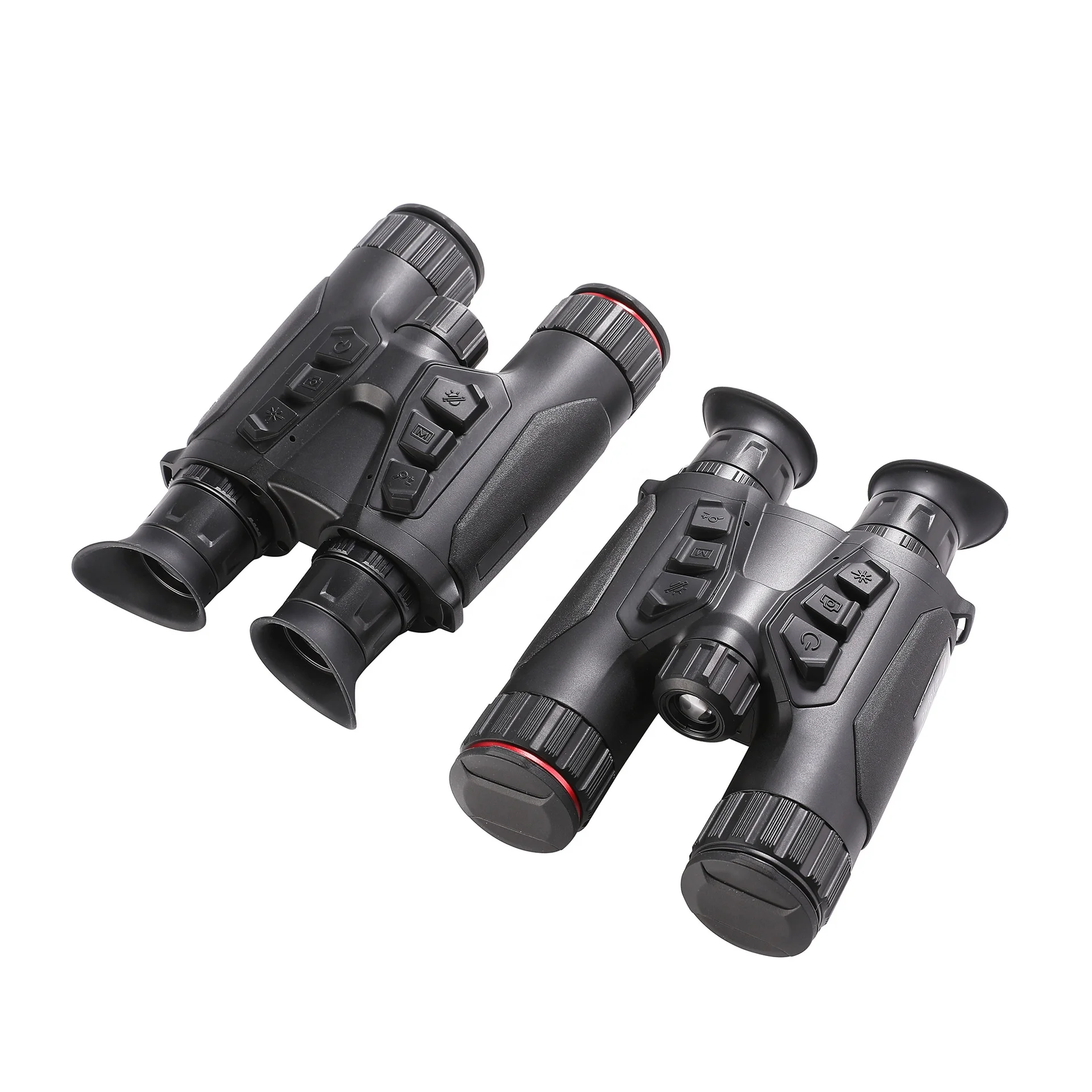 Double Barrel Thermal Imaging Outdoor Thermal Detector All Black Patrol Expedition Infrared Telescope LRF Thermal Binoculars