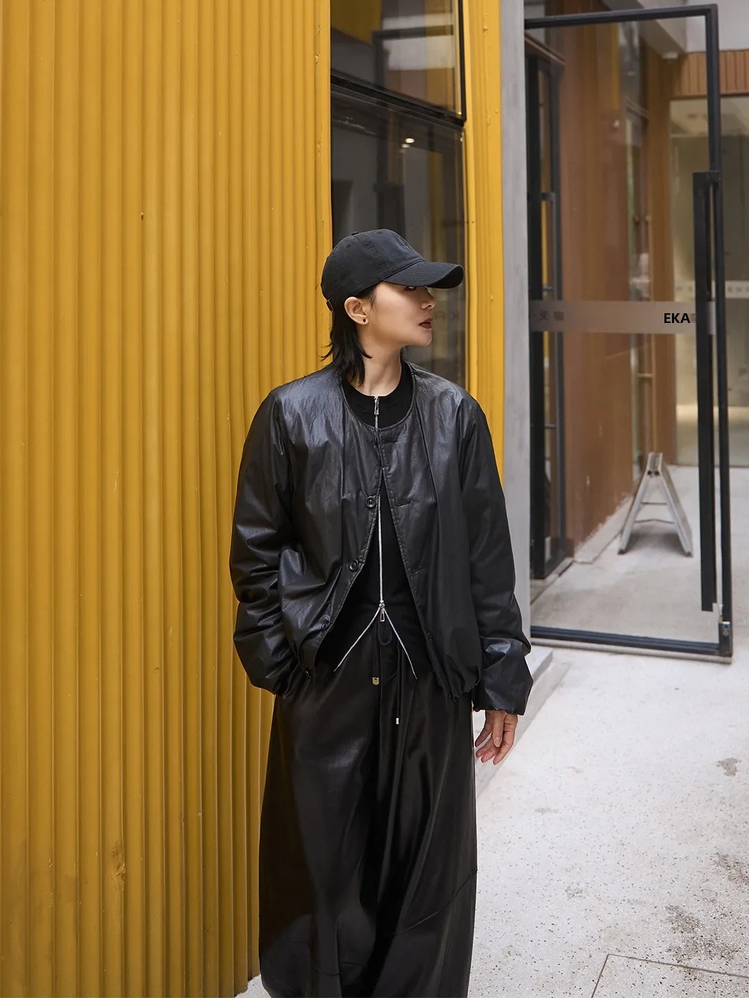 

TOFOD Girls Cotton Silk Filled Two-Sided Wear Lightweight Jaet Coat Simple Sle Loose Fit Long Sve round Ne Single Bu...