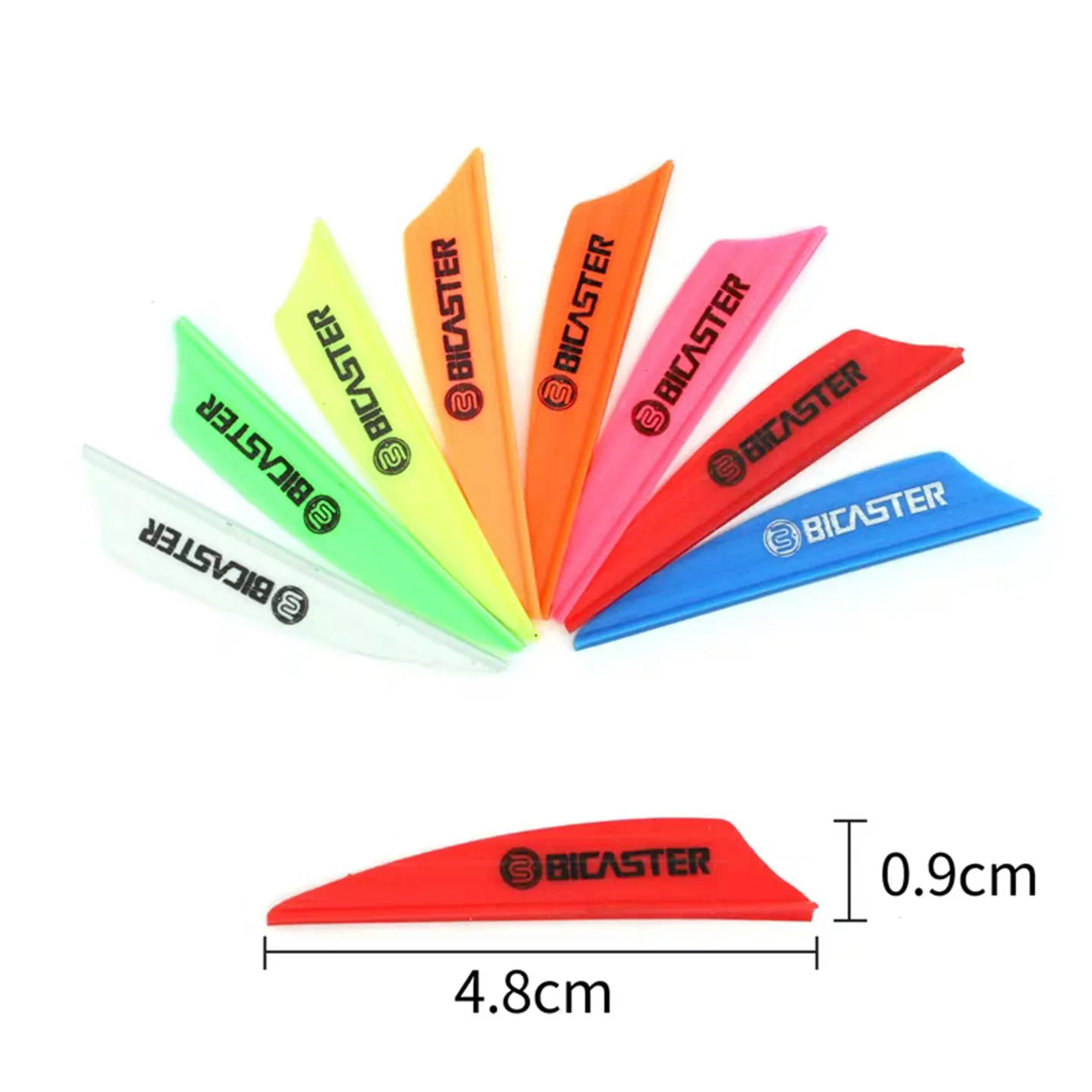 Fotografia 7: 50 Peças de Penas de Plástico AIR Bicaster de 1.89 Polegadas para Flechas - Acessório DIY para Tiro com Arco e Caça