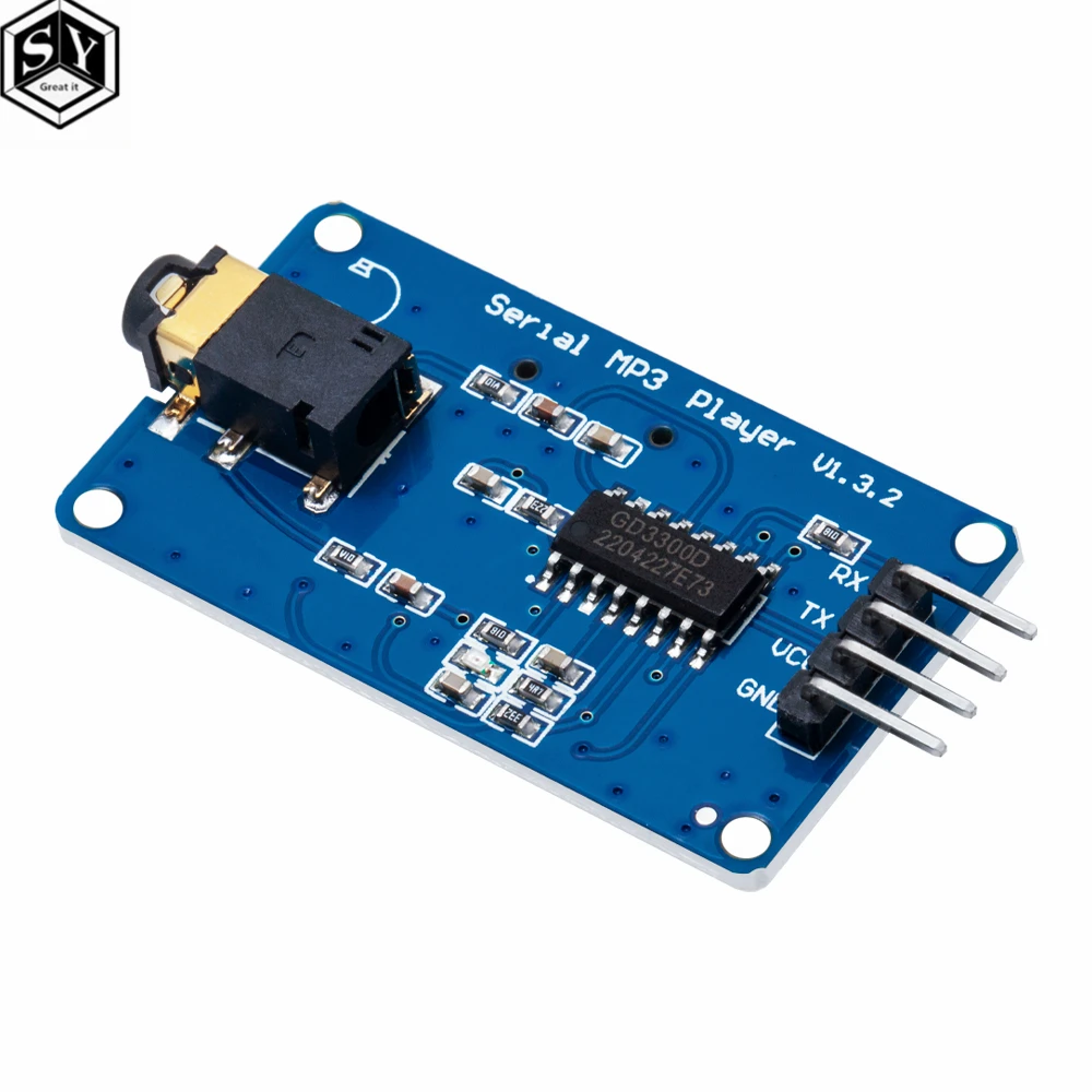 1PCS  YX6300 YX5300 UART Control Serial Module MP3 Music Player Module For Arduino/AVR/ARM/PIC CF