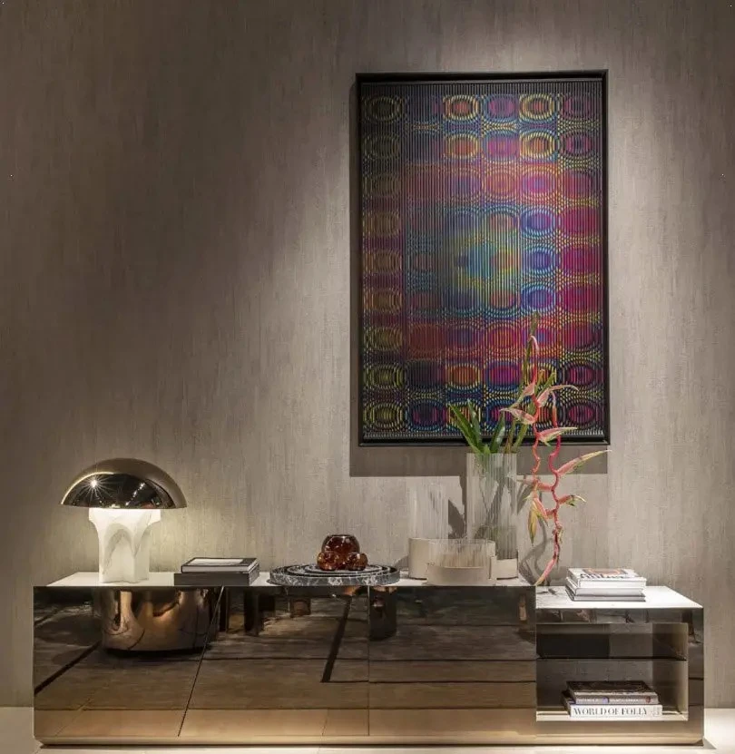 ML Household glass audio-visual cabinet,  fashion TV cabinet high-end customization