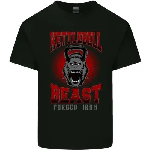 

Kettlebell Beast Gym Training Top MMA Mens Cotton T-Shirt Tee top