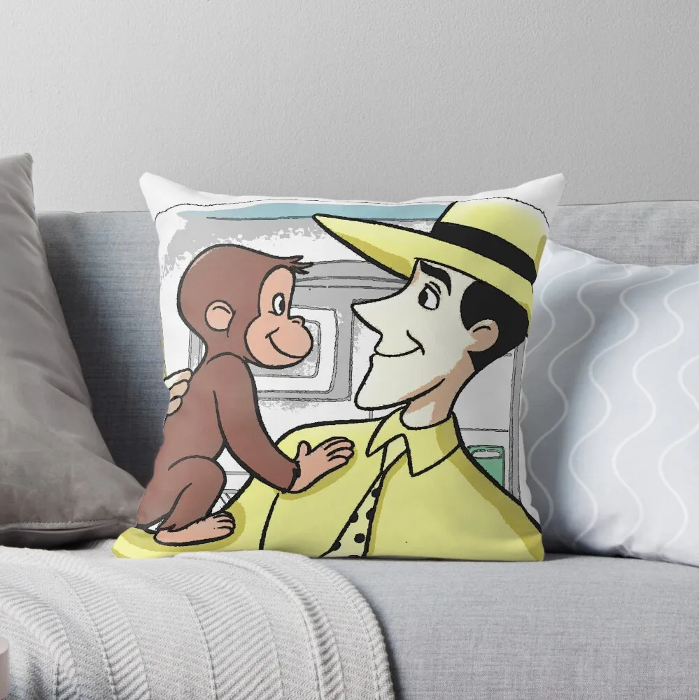 

Curious George & MWTYH Throw Pillow Rectangular Cushion Cover Decorative Cushions For Living Room Cushions Cover Sofas Covers