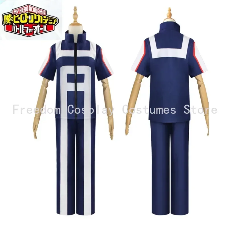 

Anime My Hero Academia Boku No Hero Todoroki Shoto Cosplay Costume School Uniform Gym Suit Tshirt Pants Midoriya Izuku set