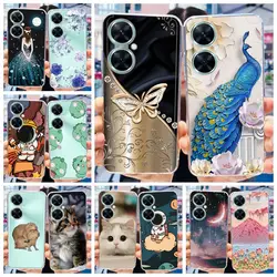 For Huawei Nova 11i Case MAO-LX9 Luxury Painted Back Cover 6.8'' Clear Silicone Phone Case For Huawei Nova 11i Nova11i Soft Bags