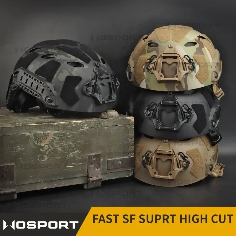 Imagem -03 - Versão Simplificada Capacete Tático Ops-core Rápido sf Super High Cut cs Paintball Proteção Airsoft Equipamento