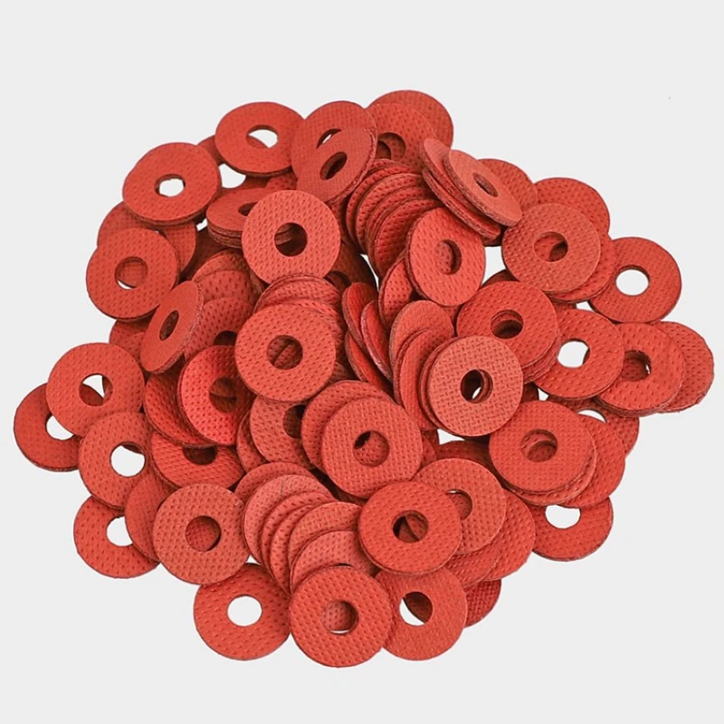 M2 M2.5 M3 M4 M5 M6 M8 Red Steel Fibre Lnsulated Flat Washers Lnsulated Flat Washers Ring Dielectric Gasket
