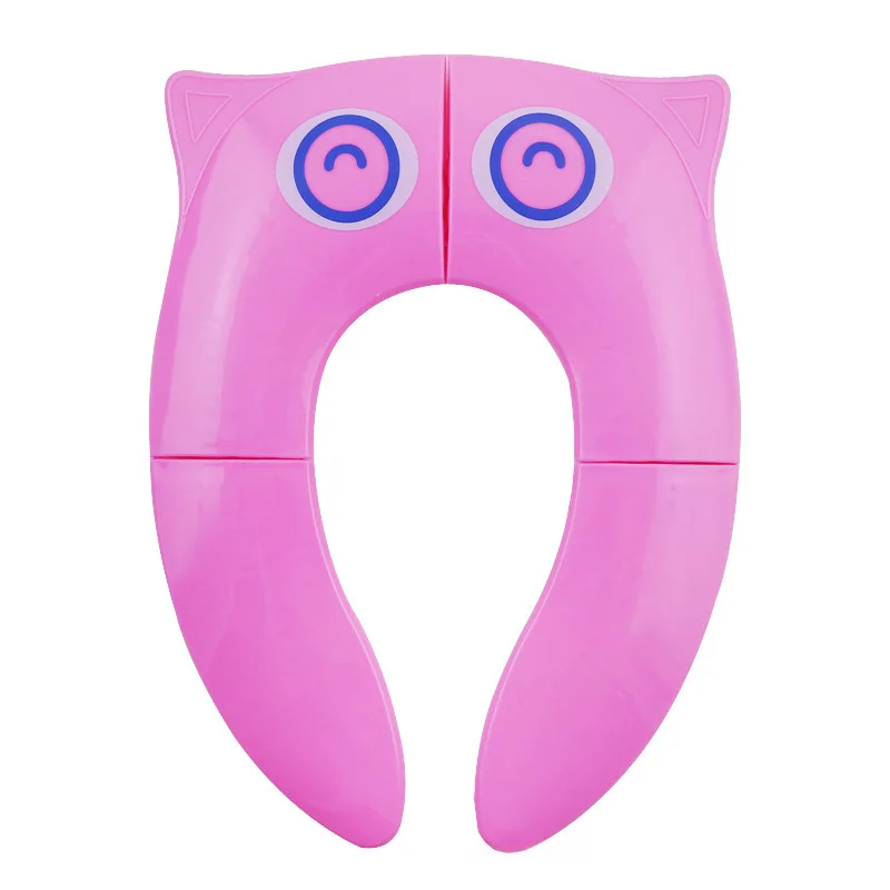 Foreign Trade Popular Style Children's Toilet Seat Washer Foldable Portable Owl Customized Baby Toilet Seat Cover Cover Accessor