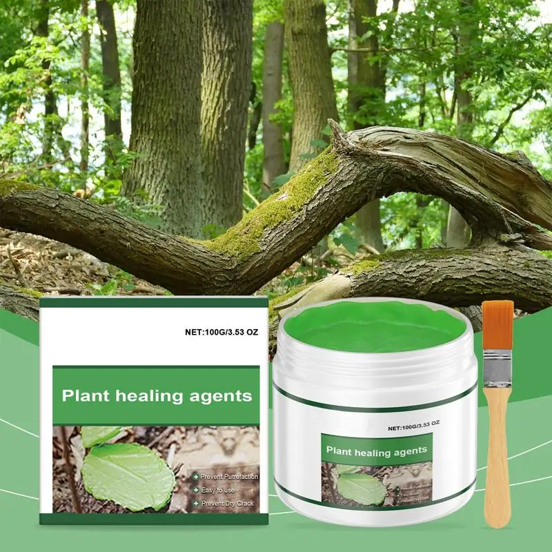 Tree Wound Sealer Professional Tree Grafting Repair Agents Tree Wound Dressing with Brush Natural Tree Wound Sealer Repair