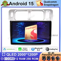 Android 15 Car Radio For Mitsubishi Pajero IO Pinin 1998 - 2007 Viedo Player 5G WIFI 4G LTE Navigation 2DIN DSP Multimedia BT