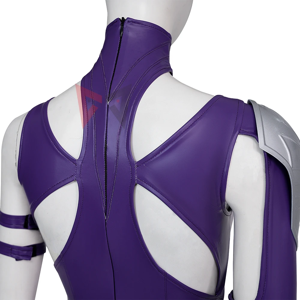 New Psylocke Cosplay Costume Jumpsuit One Piece Stockings Shoes To Choose For Game Party Custom Made - Image 6