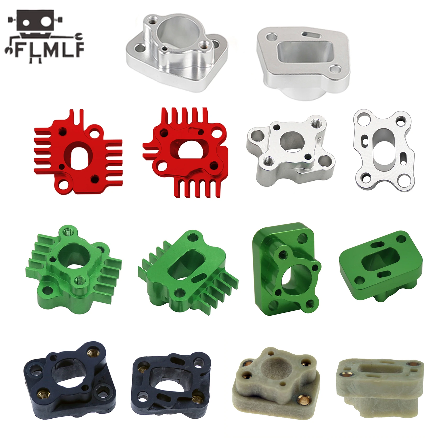 RCカー用プラスチックまたは金属製インテークマニホールド、23CC-71CCエンジン用、1/5 Hpi Rofun Rovan Km Baja Losi 5T FG DBXL GoPed Redcatパーツ対応