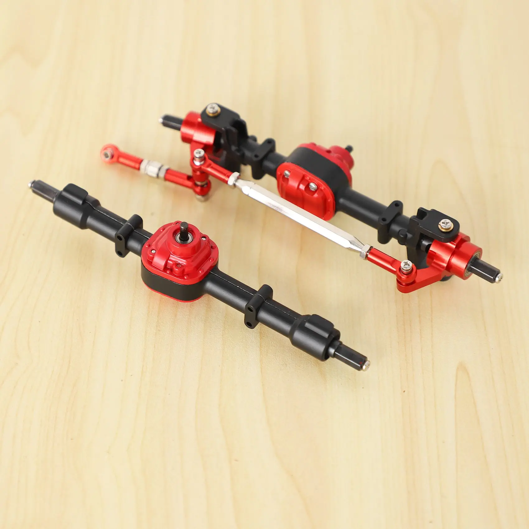 ABUM-RC Car Front & Rear Complete Axle For MN D90 D91 D96 D99S MN90 MN96 MN99 MN99S 1/12 RC Car Upgrade Parts