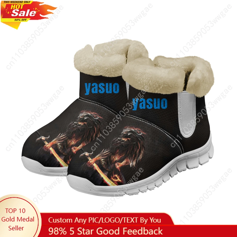 

Yasuo Snow Boots Warm Boot Mens Womens Teenagers Shoe High Quality Casual Lightweight Couple Sneakers Tailor-made Sports Shoes