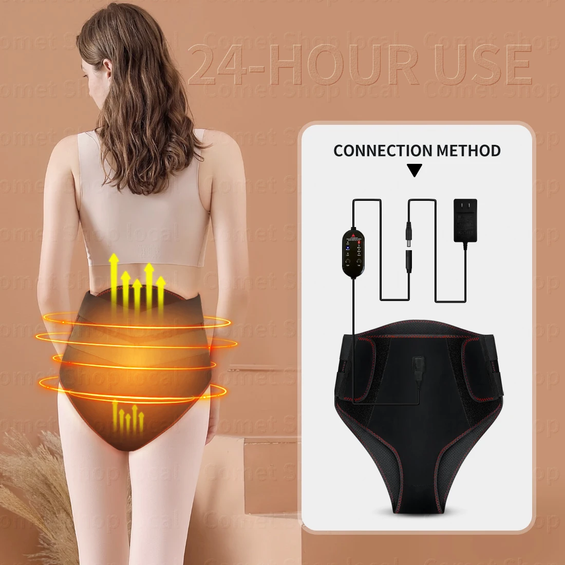 

Heating Pad Period Heating Brace for Period Cramps Massager for Women Electric Massage Pad New Upgrade Menstrua