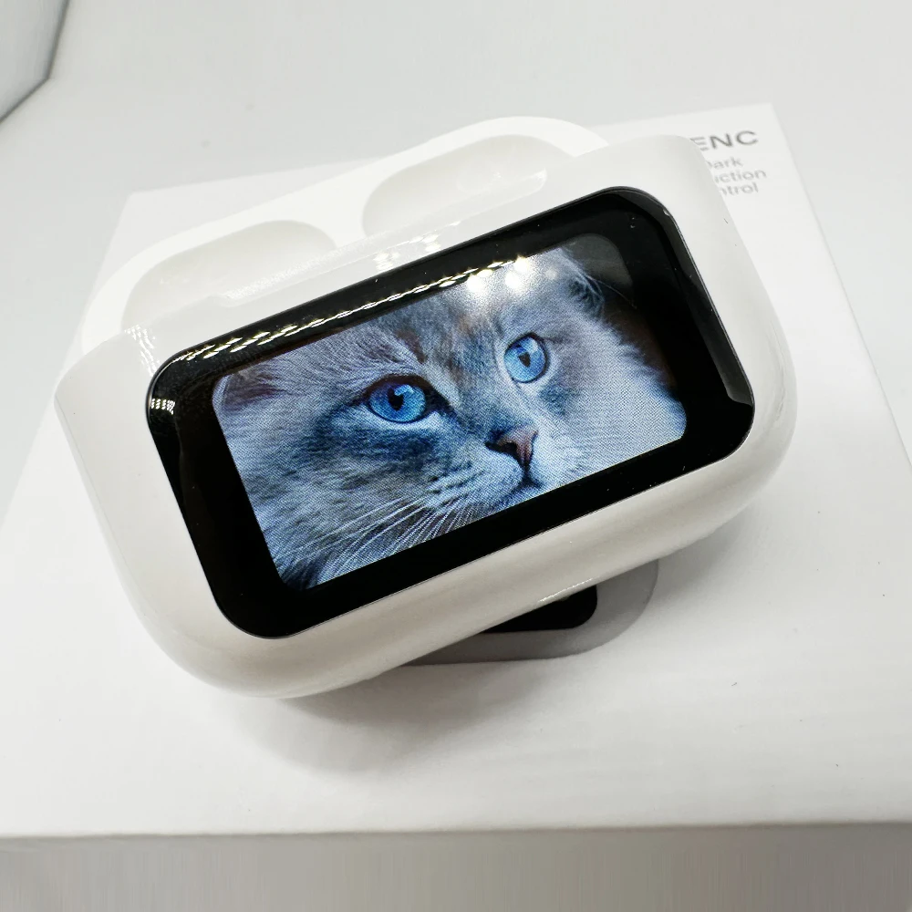 最新A9 Proイヤホン ワイヤレスBT 5.4ヘッドホン ANCノイズキャンセリング イヤホン インイヤータッチスクリーン HDマイク通話機能付き