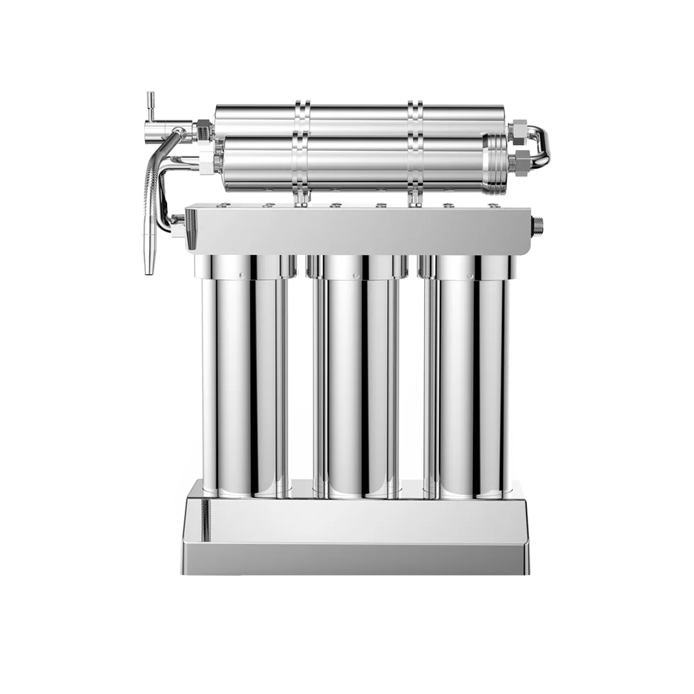 89-3 +2 Household Large Flow Activated Carbon Water Purifier High Magnetic Ultrafiltration Water Filter Manual Power Source