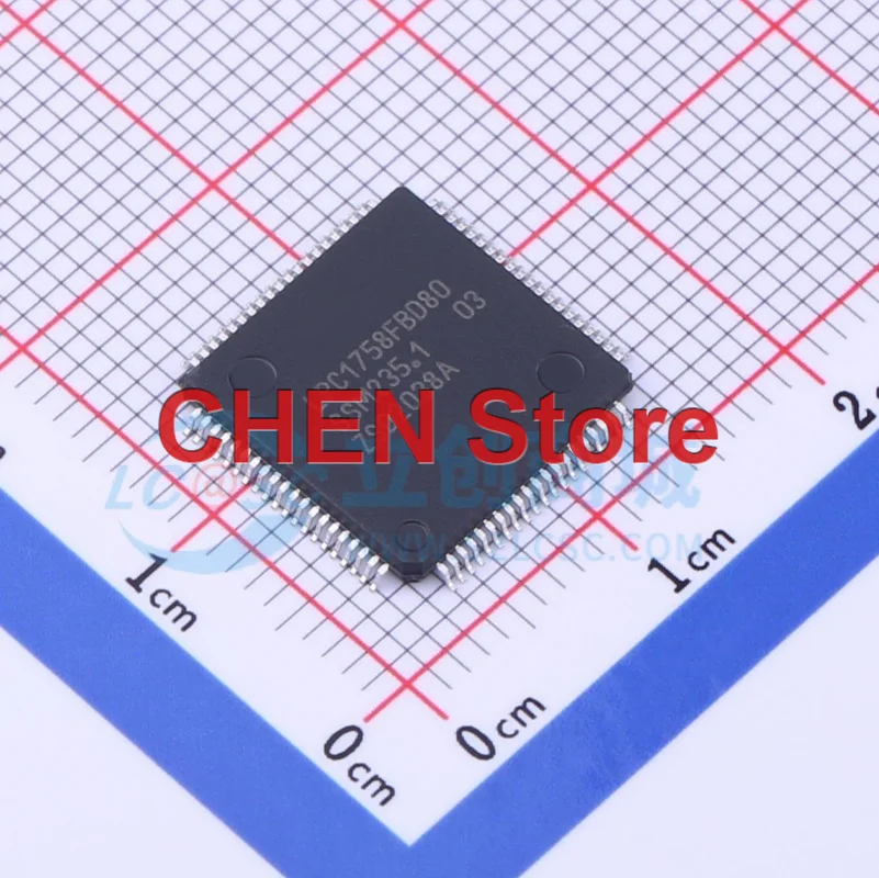 

2PCS NEW LPC1758FBD80K LQFP-80 Microcontroller chip Electronic Components In Stock BOM Integrated Circuit