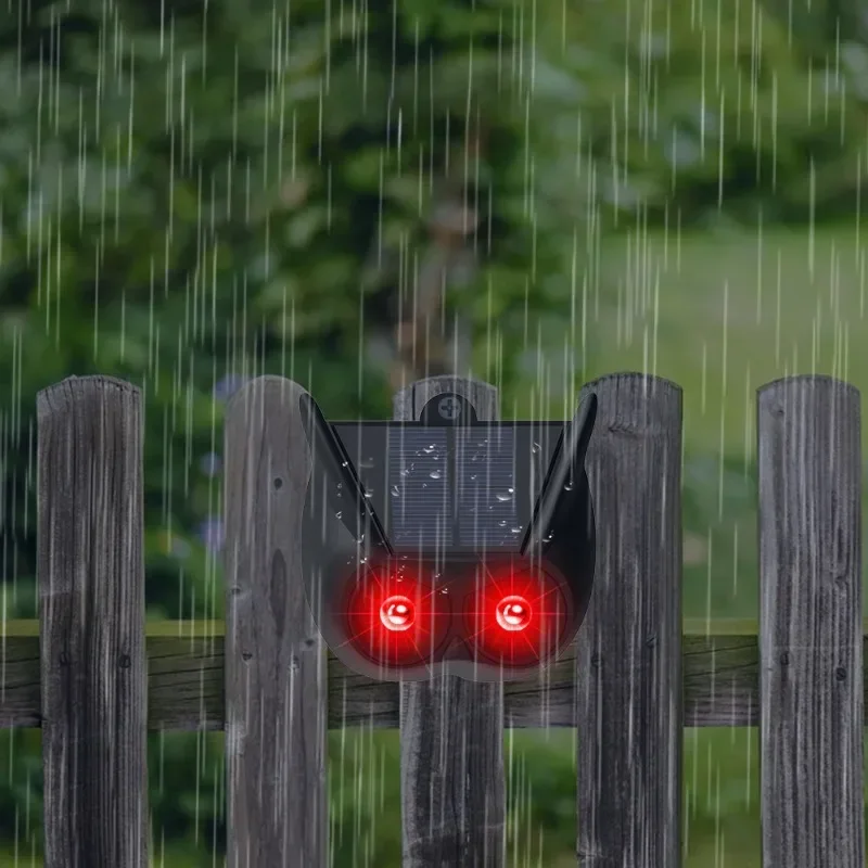 Allarme sensore di movimento solare Allarme solare esterno Sirena forte Luci stroboscopiche a LED Allarme di sicurezza sonoro Distanc di rilevamento regolabile