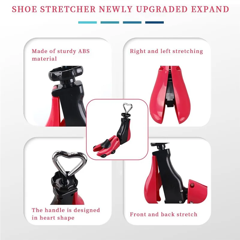 AT33 Shoe Stretcher Women, Boot Stretcher Wide Feet, 4 Way Adjustable Shoe Stretcher.(For Women Size 7-12,Men's 6-11) Easy Insta