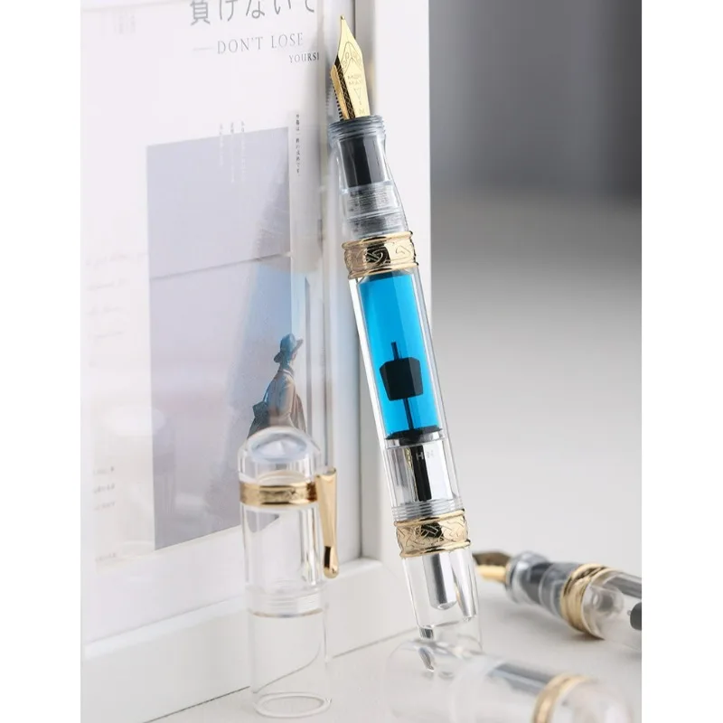 

Ручка MAJOHN C5 прозрачная, большой объем, герметичная, с отсеком для чернил, для студентов и взрослых, для письма и практики, цветные чернила, ручка Yijin