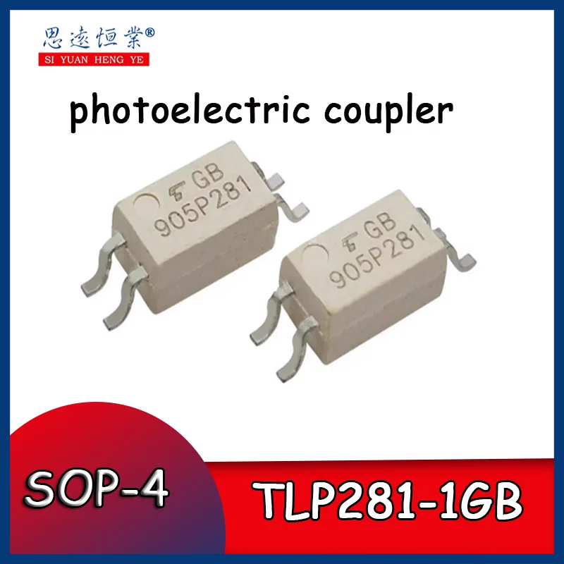 10pcs TLP281-1GB SOP4 surface mount optocoupler, brand new genuine photoelectric coupling and optical isolator P281-1GB