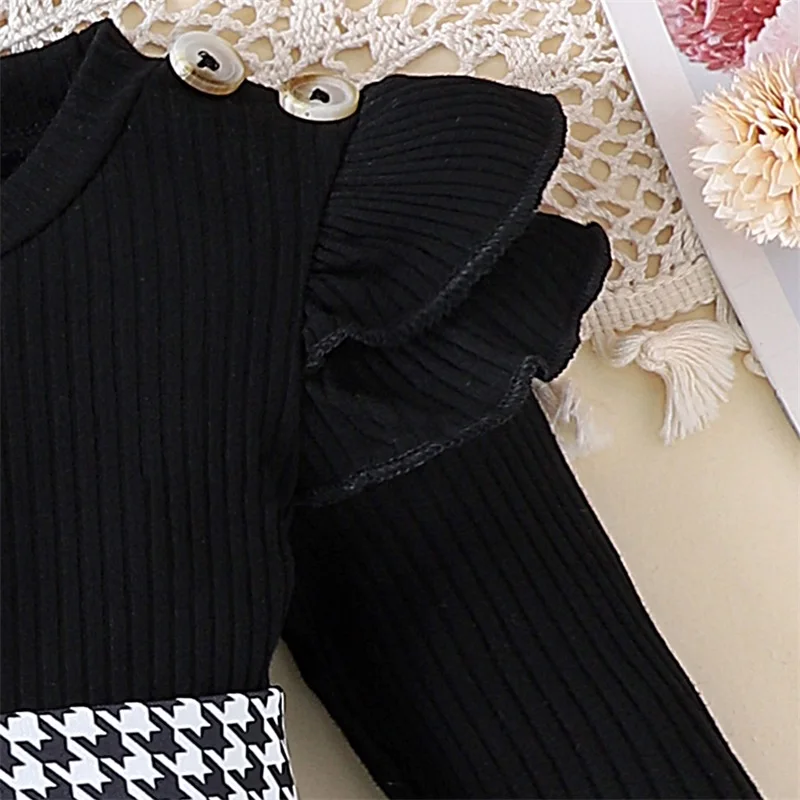 Baby Girl Houndstooth Outfit 5