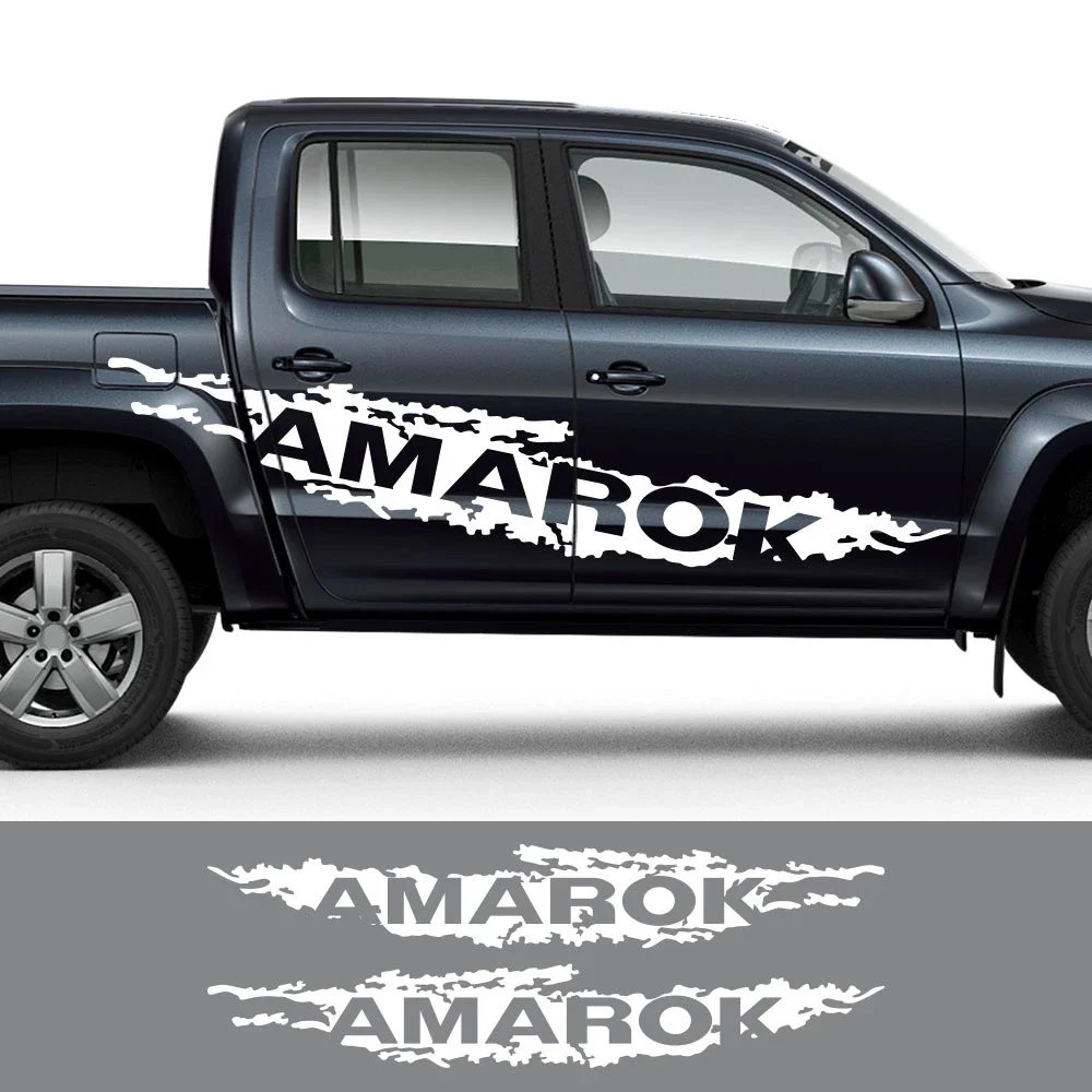 

For VW Volkswagen Amarok V6 UTE Tdi 580 4 Motion Pickup Door Side Stickers Truck Body Vinyl Decor Cover Auto Tuning Accessories