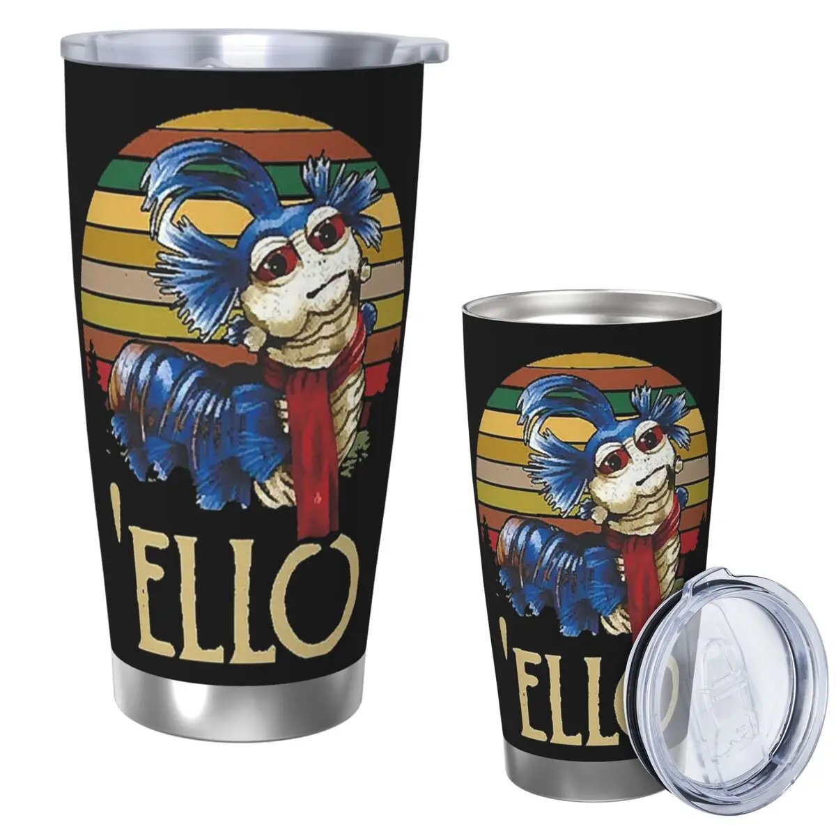 

Labyrinth The Worm Ello Cult Labyrinth Vintage Retro Stainless Steel Tumbler Vacuum Insulated Mug Thermal Cold Bottle 20oz
