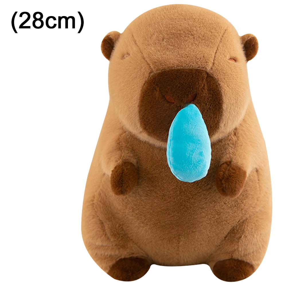 Spit Bubble Capybara Pillow Stuffed Capybara Throw Pillow Creative Special-Shaped Sofa Cushion for Sofa Couch Bedroom Decor