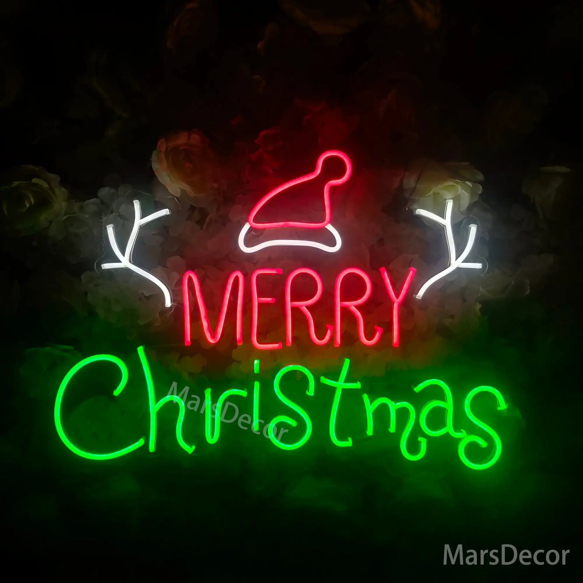 

Led Merry Christmas Neon Signs for Bedroom War Decor 12V Christmas Neon Light Sign for Party Christmas Decor Gift