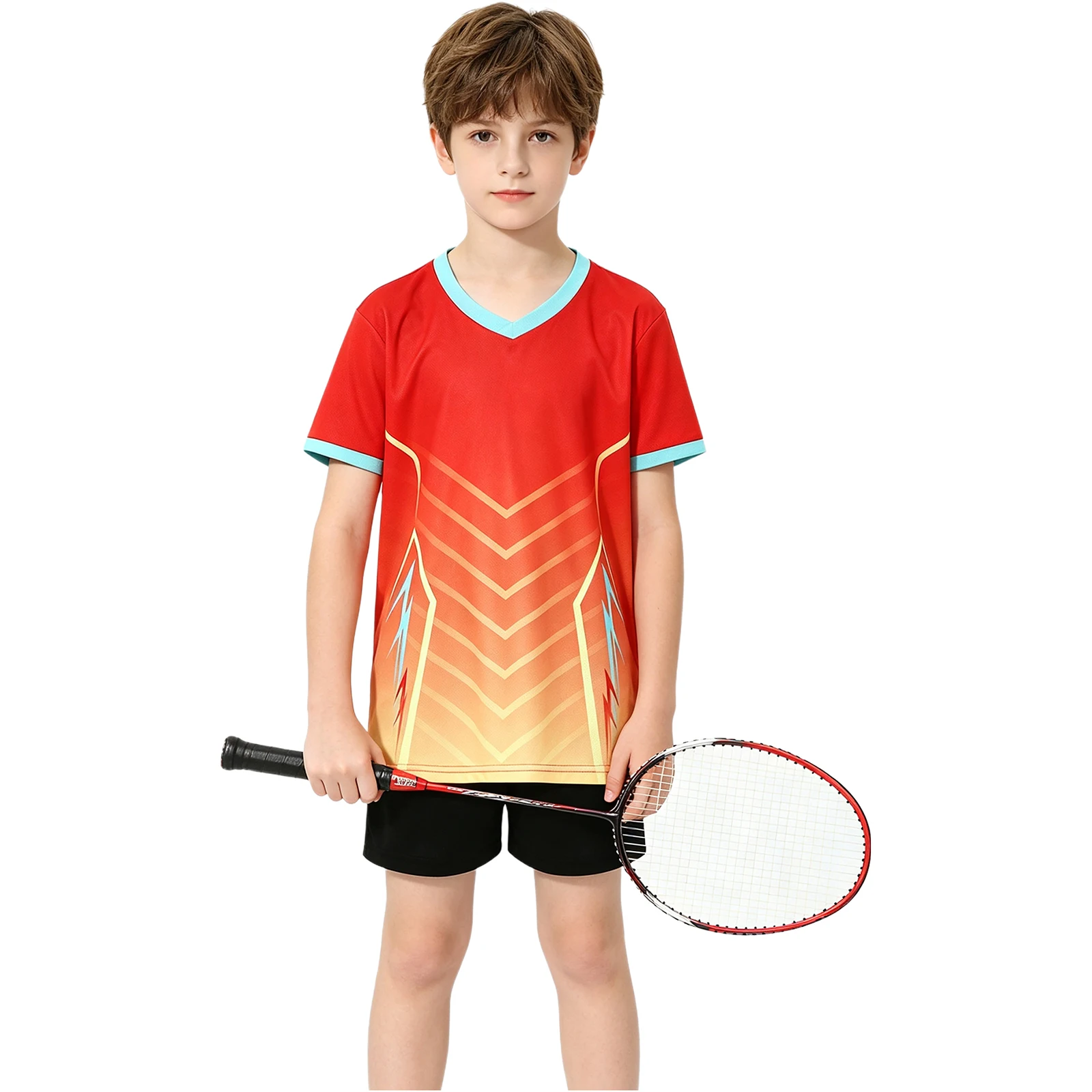 Kids Boys Girls Soccer Badmint - Badminton Jersey ulasan dan harga