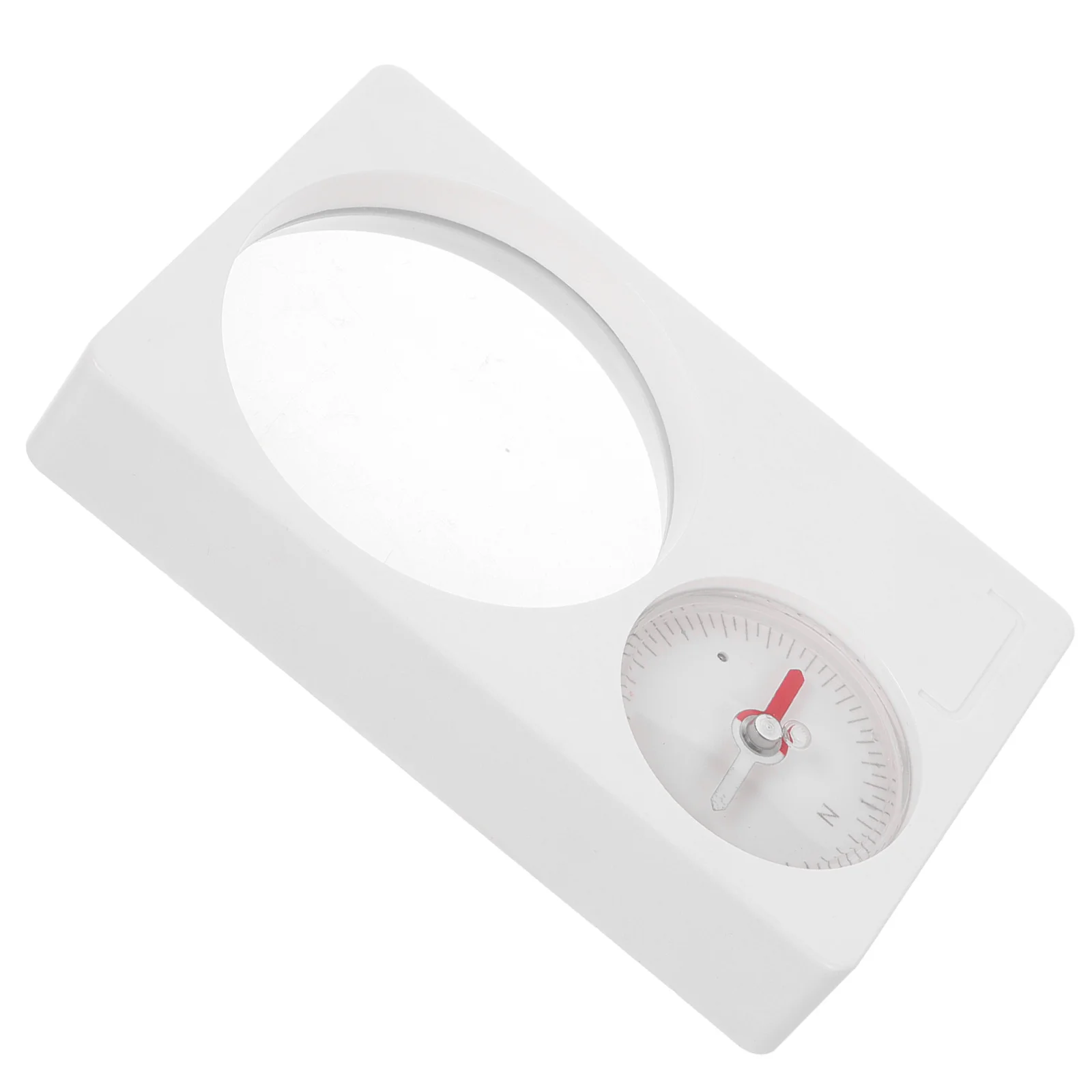 

Square White 2 in 1 Compass Magnifier for Outdoor Navigation Compact Lightweight Design for Hiking Camping Backpacking Survival