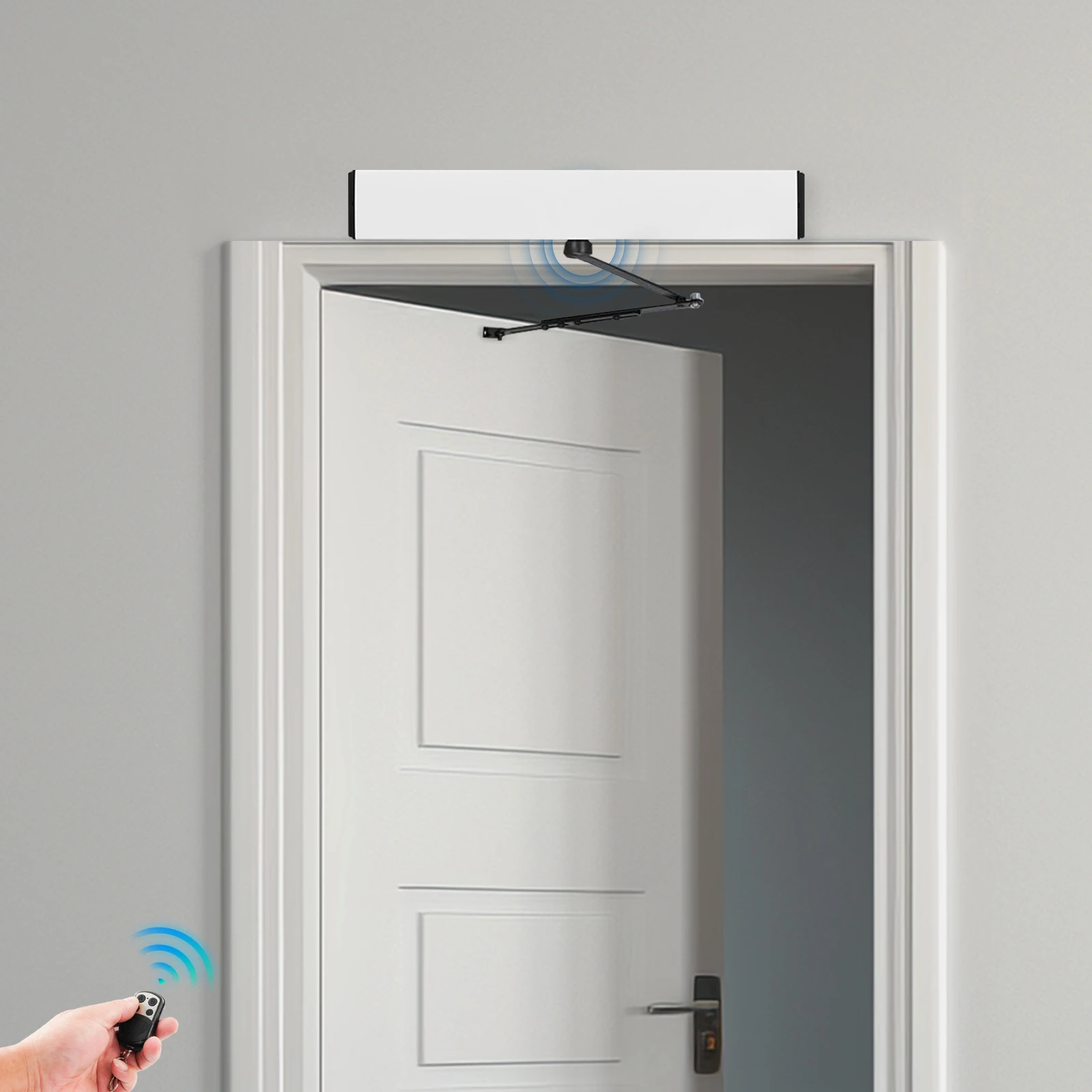 

НОВЕЙШИЙ Автоматический привод для распашных дверей с бесщеточным двигателем 24В, с панелью управления и выключателями, а также 2 пультами ДУ для отелей и апартаментов